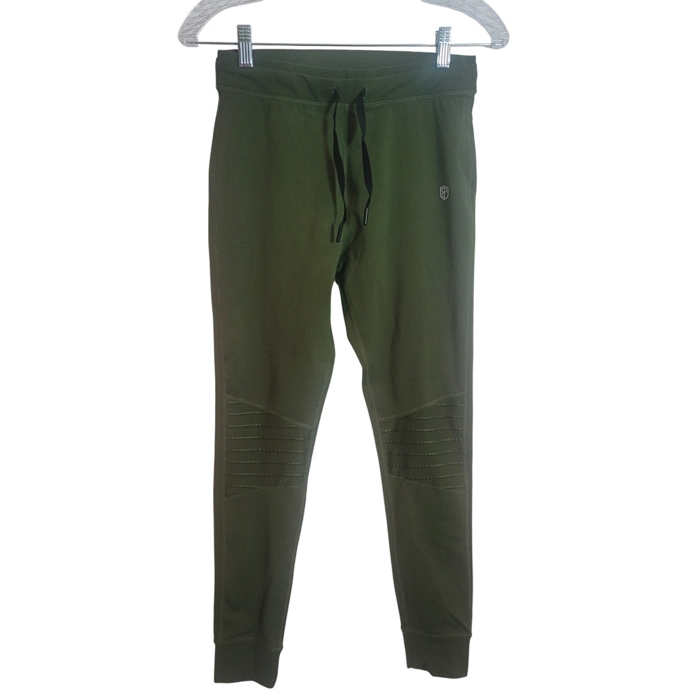 Born Primitive Green Athletic Moto Jogger Leggings Pants Women's Size Small Gym